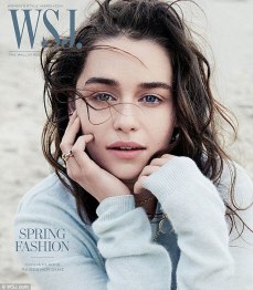 Emilia Clarke "Khaleesi" on The Wall Street Magazine
